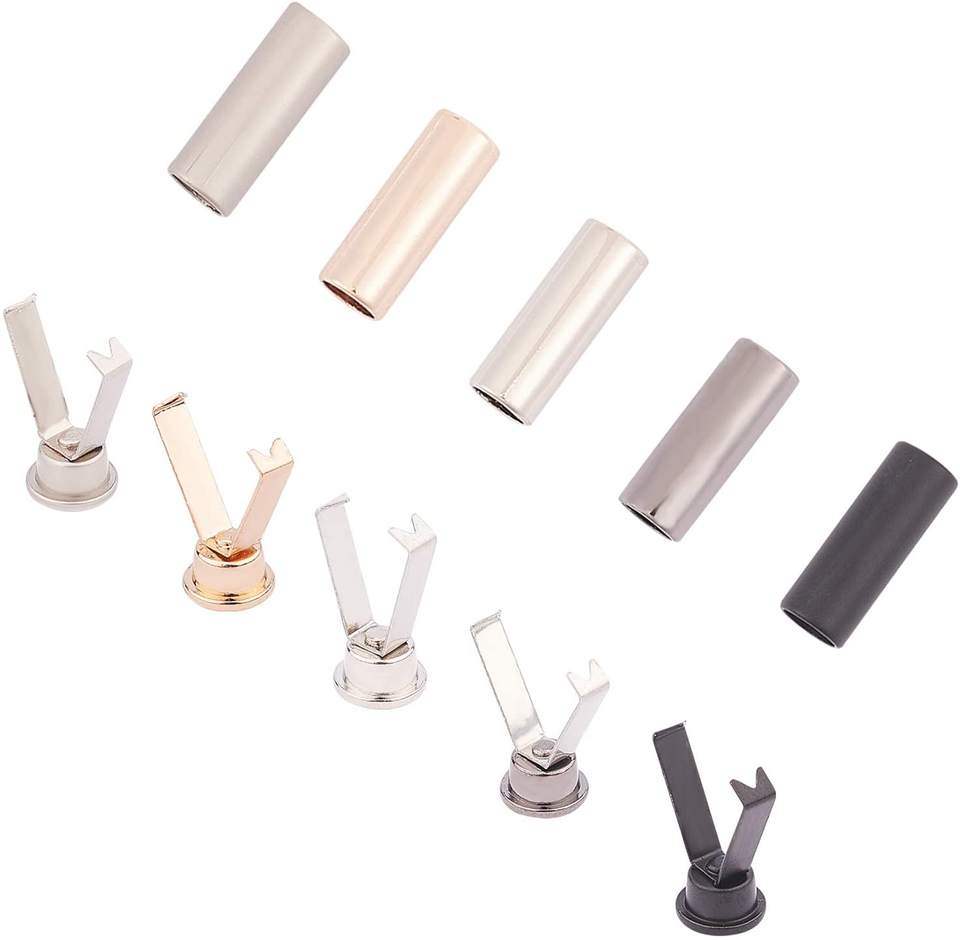 Kordelenden, Kordel Endstück, Metall, für Kordel 5mm, 6mm,