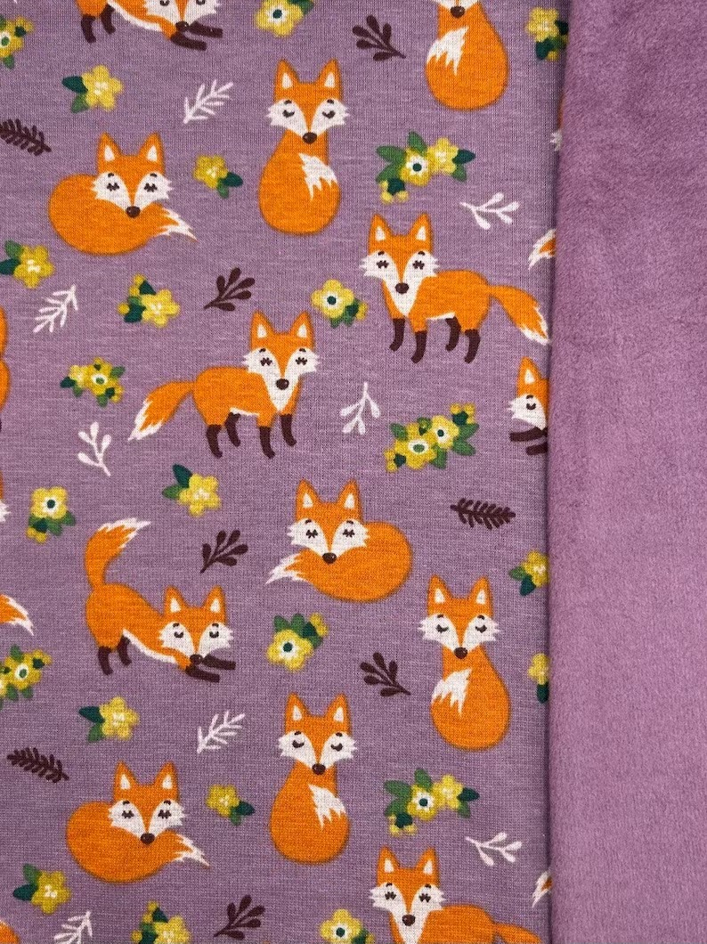 Dresowka Pl Wasserabweisende Webware Fox Stoff Fuchs Wald