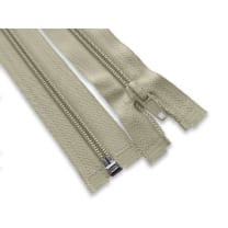 Reißverschluss teilbar Spirale 55 cm beige