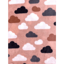 Fleecestoff Wolke altrosa doppelseitig Breite 150 cm ab 50cm