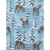 Jersey Stoff Kinderstoff Rehlein im Schnee