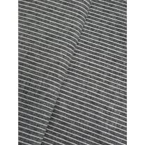 Leinen-Baumwollstoff Dekostoff Streifen schwarz