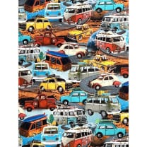 Canvas Digital Stoff Dekostoff Baumwollstoff Autos