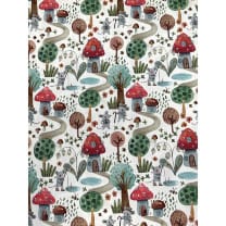 Jersey Stoff Kinderstoff Digitaldruck Wald