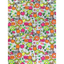 Jersey Stoff Kinderstoff Neon Print