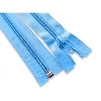 Reißverschluss teilbar Spirale 45 cm hellblau