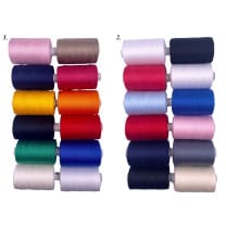 Nähgarn Set 12 Rollen Stärke 40/2 Farbenmix