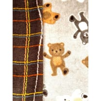 Fleecestoff Teddy Bär beige doppelseitig Breite 150 cm