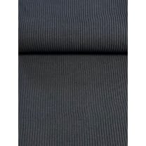 Bündchen Stoff Grobstrick gerippt meliert jeansblau Breite 35cm