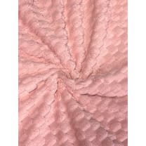 Fellimitat Honigwabe 3 D Plüsch Kuschelweich rosa
