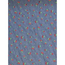 Jeans Stoff Blusenjeansstoff Kische Stickerei