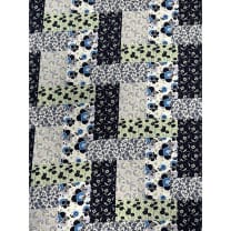 Viskose Stoff Patchwork Optik