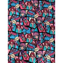 Jersey Stoff Kinderstoff Digitaldruck Manga