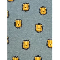 Sweat French Terry Kinderstoff Leon jeansblau meliert