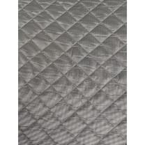 Steppstoff Jackenstoff mini Muster grau