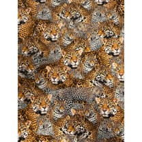 Canvas Digitaldruck Baumwollstoff Dekostoff Leopard