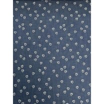 Jeans Stoff Blusenjeansstoff Herzen Druck