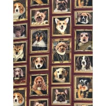 Canvas Digital Stoff Dekostoff Baumwollstoff Hunde