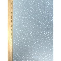 Baumwollstoff Dekostoff Hellblau Herzchen