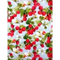 Jersey Stoff Kinderstoff Digitaldruck Himbeere ab 50 cm