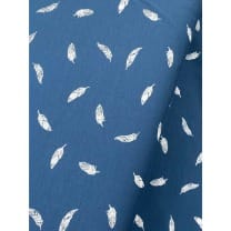 Jersey Stoff Kinderstoff Federn jeansblau