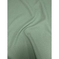 Baumwollstoff Waffeljersey Waffelstrick uni mint