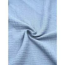 Double Gauze Musselin Stoff Schnuffeltuch uni helljeans