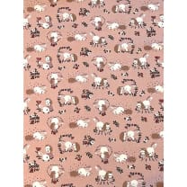 Baumwollstoff Kinderstoff Hase mit Igel 