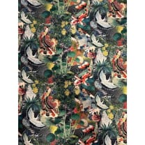 Canvas Digital Stoff Dekostoff Baumwollstoff asiatische Muster
