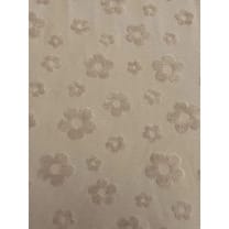 Baumwolle uni Jacquard Blümchen ab 50 cm sand