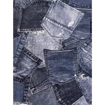 Jersey Stoff Kinderstoff Digitaldruck Jeanstasche