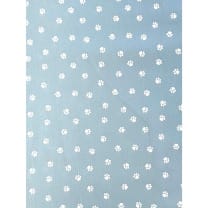 Baumwollstoff Dekostoff Hellblau Pfoten