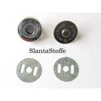 Magnetknopf 18mm, Magnetverschluss silber
