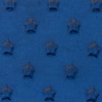 Minky Fleece Sterne Microfleece Stoff Breite 165 cm dunkelblau