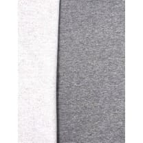 Sweat French Stoff meliert uni grau Breite 150cm ab 50cm