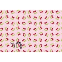 Baumwollstoff Kinderstoff Kirsche rosa Breite 160cm ab 50 cm
