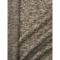 Strickstoff Strickfleece Stoff Fleece meliert helltaupe