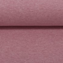 Bündchen Stoff Bündchenware meliert uni nicht gerippt altrosa Breite 50cm