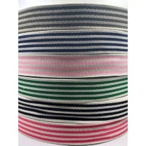 Gurtband 40mm Baumwolle Taschengurt Streifen MINI 6 Farben