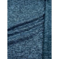 Strickstoff Strickfleece Stoff Fleece meliert blau ab 50cm