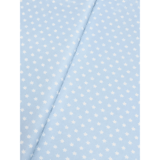 Baumwollstoff Stoff Dekostoff Sterne 1 cm himmelblau