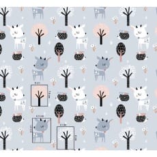 Baumwollstoff Kinderstoff Rehlein Breite 160cm ab 50 cm