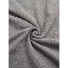 Strickstoff Baumwolle uni angeraut grau meliert made in Italy 