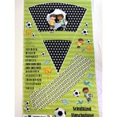 Panel Kinderstoff Stoff Schultüte Fußball
