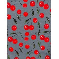 Sweat French Terry Kinderstoff Kirsche
