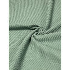 Baumwollstoff Waffeljersey Waffelstrick uni mint