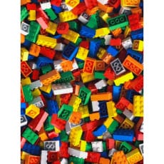 Jersey Stoff Kinderstoff Digitaldruck Legosteine 