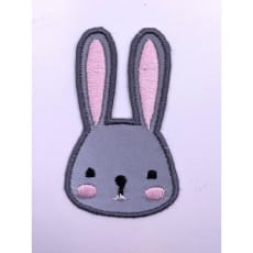 Applikation Hase reflektierend Bügelbild