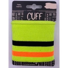 Bündchen Boord Cuff Streifen Neon Öko TEX