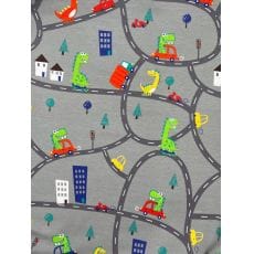Jersey Stoff Kinderstoff Straßenkarte